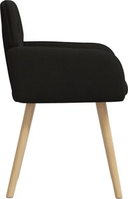vidaXL Καρέκλες φαγητού 4 pcs Μπουκλέ Μαύρο 59 x 57 x 85 εκ.