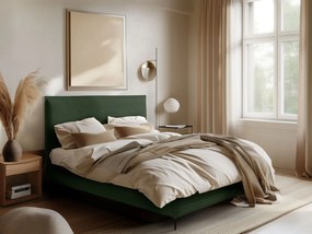 Επενδυμένο κρεβάτι Puretta-Prasino-180 x 200