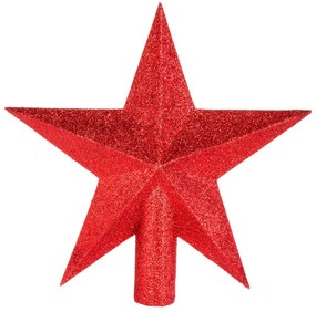 Χριστουγεννιάτικη Κορυφή Δέντρου 22εκ. A-S Glitter Red 184430