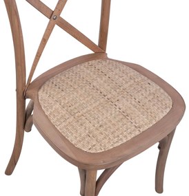 Καρέκλα OWEN Ξύλινη Στοιβαζόμενη Οξιά Dark Honey 45x55,5x90εκ. 45x55.5x90 εκ.