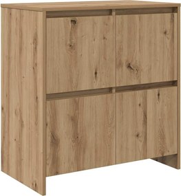 vidaXL Πλαϊνό γραφείο με συρτάρι 3 pcs Artisan Oak 70 x 41 x 75 εκ.
