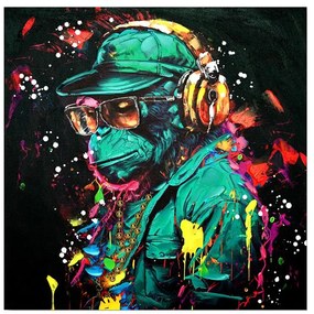 Πίνακας σε καμβά Monkey Inart 80x3x80εκ 80x3x80 εκ.