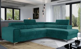 Γωνιακός καναπές Renesy-Petrol-Δεξιά