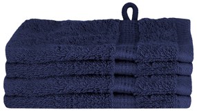 vidaXL Πετσέτες 4 pcs Ναυτικό μπλε 15 x 21 cm Βαμβάκι