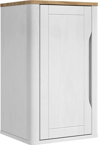 vidaXL Σετ Επίπλων Μπάνιου FLORO 3 pcs Λευκό Στερεό ξύλο πεύκου