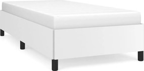 vidaXL Πλαίσιο Κρεβατιού χωρίς Στρώμα Λευκό 90x200 εκ. από Συνθετικό Δέρμα