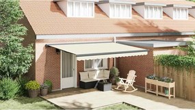 vidaXL Χειροκίνητη Τέντα 4 x 3 m Κρεμ 100% Πολυεστέρας