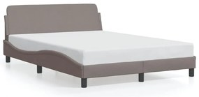 vidaXL Σκελετός Κρεβατιού Χωρίς Στρώμα Taupe 120x200 εκ. Υφασμάτινο