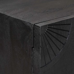vidaXL Πλαϊνό γραφείο Μαύρο 105 x 30 x 68 εκ