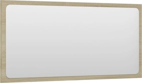 vidaXL Καθρέφτης Μπάνιου Sonoma Δρυς 80 x 1,5 x 37 εκ. Μοριοσανίδα