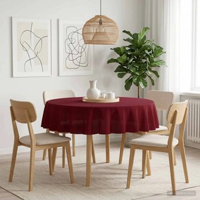 vidaXL Ύφασμα Τραπέζης 5 τμχ. Κόκκινο Διάμ. 160 cm Πολυεστέρας Γύρος