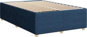 vidaXL Πλαίσιο κρεβατιού χωρίς στρώμα μπλε 120x200cm ύφασμα
