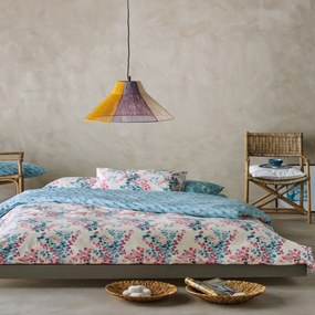 Σεντόνια Amanda 29 (Σετ 4τμχ) Blue-Rose Kentia Υπέρδιπλo 240x270cm 100% Cotton
