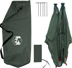 vidaXL Τέντα Κυνήγι Στρατιωτικό Πράσινο 145 x 145 x 150 cm