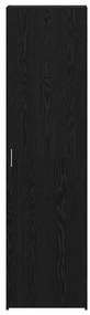 vidaXL Highboard Μαύρη δρυς 50 x 42.5 x 185 εκ. Επεξεργασμένο ξύλο