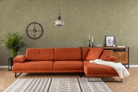 Corner Sofa Mustang Large Right - Orange Orange