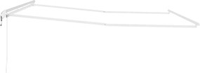 vidaXL Σκελετός Τέντας Λευκό 500 x 350 εκ Αλουμίνιο