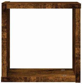 vidaXL Ράφια Τοίχου 2 pcs Καφέ 26 x 15 x 26 cm Επεξεργασμένο ξύλο