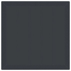 vidaXL Σέτ φαγητού για κήπο 5 pcs Ανθρακί Rattan Polt