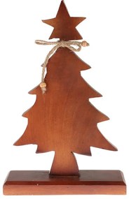 Ξύλινο διακοσμητικό δέντρο Mango wood, 16x6x31cm, Walnut