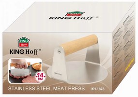 Πρέσα Burger Kinghoff KH 1878, Ανοξείδωτο ατσάλι, Εύκολο πλύσιμο, Διάμετρος 11,4 cm, Inox