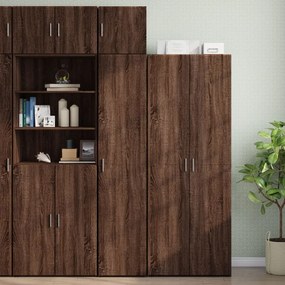 vidaXL Ντουλάπι Αποθήκευσης Στενό Δρυς 40x42,5x225 εκ. Επεξεργ. Ξύλο