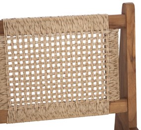 ΚΑΡΕΚΛΑ LOUNGE LUKILLA HM9913 ΞΥΛΟ TEAK ΣΕ ΦΥΣΙΚΟ--ΣΥΝΘ.ΣΧΟΙΝΙ ΜΠΕΖ 55,5x74x65Υεκ. - 0525766 - HM9913
