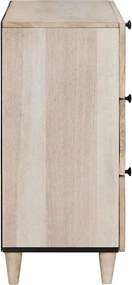vidaXL Κομοδίνο Λευκό 50 x 33 x 62 εκ. Επεξεργασμένο Ξύλο