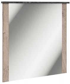 VINCENT Καθρέπτης Τοίχου με Oak Endgray Untreatad / Dark Concrete Ξύλινο Πλαίσιο 100x99.5cm