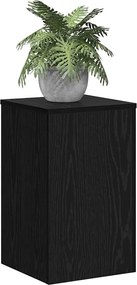 vidaXL Βάση φυτών 2 pcs Μαύρη Οξυά 30 x 30 x 50 cm Επεξεργασμένο ξύλο