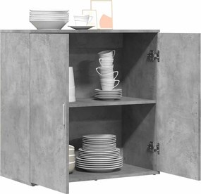 vidaXL Ντουλάπι Γκρι Σκυροδέματος 79x38x80 εκ. Επεξεργασμένο Ξύλο