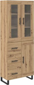 vidaXL Highboard 2 pcs Artisan Oak 69,5 x 34 x 180 εκ.