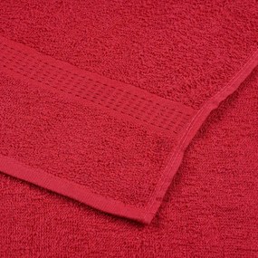 vidaXL Πετσέτες FROGN 4 τεμ. Κόκκινες 100x200 εκ. 360 γρ./μ²