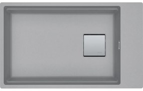 Franke Kubus 2 KNG 110-62 Stone Grey Υποκαθήμενος Γρανιτένιος Νεροχύτης 80cm