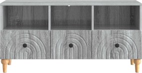 vidaXL Ντουλάπι TV 102 x 34,5 x 50 εκ. Γκρι Σονομά