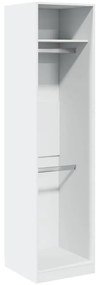 vidaXL Ντουλάπα Λευκή 50 x 50 x 200 εκ. από Επεξ. Ξύλο