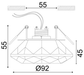 ΣΠΟΤ G4 ΚΡΥΣΤΑΛΛΟ ΣΤΡΟΓΓΥΛΟ MORIA - SD8016T4G4