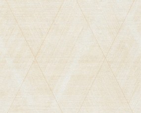 Ταπετσαρία Τοίχου Γραμμικά Σχέδια Κρεμ 388244  53cm x 10m