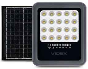Videx 543205 Στεγανός Ηλιακός Προβολέας LED 20W Ψυχρό Λευκό 5000K IP65