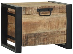 vidaXL Κουτιά αποθήκευσης 40x30x30cm από σκόρδο μάνγκο και μέταλλο