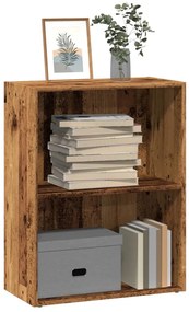 vidaXL Βιβλιοθήκη Όψη Παλαιού Ξύλου 60x30x77 εκ. Επεξεργασμένο Ξύλο