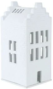 Κηροπήγιο Για Ρεσώ Brick House RD0090683 9x9,5x21cm White Raeder Πορσελάνη