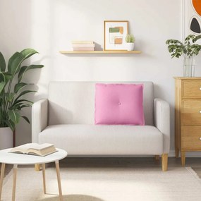 vidaXL Μαξιλάρι Πλάτης Ροζ 60 x 19 x 50 εκ ύφασμα