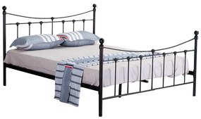 Κρεβάτι ArteLibre SOPHIE Μεταλλικό Sandy Rusty 210x168x110cm (Στρώμα 160x200cm)