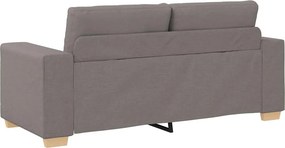 vidaXL Καναπές-Διθέσιος με Θέση Ύφασμα, Μπεζ 180x77x82 εκ.