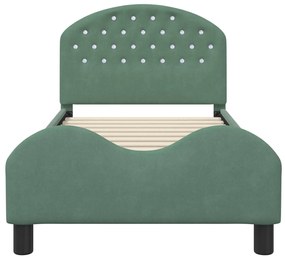 vidaXL Κρεβάτι Παιδικής Κρεβατοκάμαρας με Κεφαλάκι Θαλασσί 80 x 160 cm