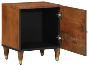 vidaXL Κομοδίνο καφέ μελί 40 x 33 x 46 εκ. Μασίφ ξύλο μάνγκο
