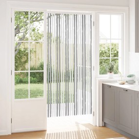 vidaXL Κουρτίνα εντόμων Chenille Γκρι και Λευκό 90 x 200 cm 100% PP