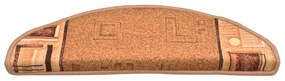 vidaXL Πατάκια Σκάλας Αυτοκόλλητα 10 τεμ. Μπεζ 65x21x4 εκ.