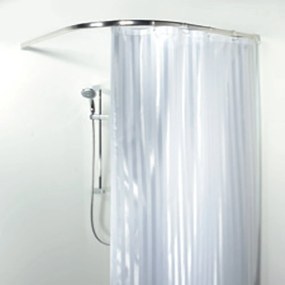 Βραχίoνας Μπάνιου Ημικυκλικός Ova - Rondo 03364.001 Chrome  90X90 cm 90X90cm Aluminium